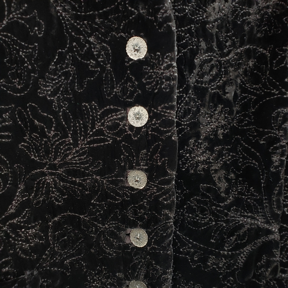 ELIE TAHARI Velvet feel Stitched Cropped Jacket